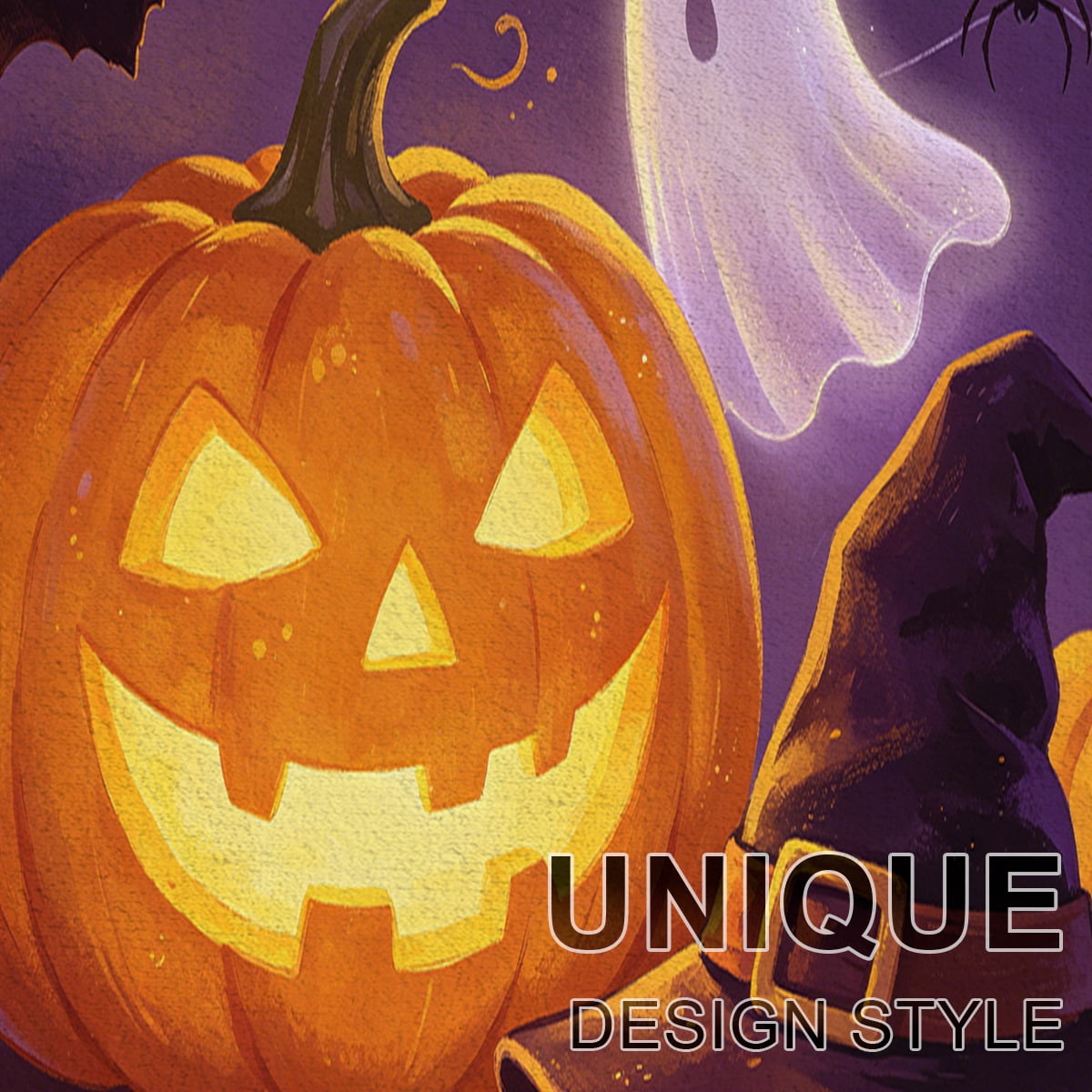 YIMEIS Halloween Pumpkin Lantern 3Pcs Flannel Mat & Kitchen Rugs Set,16''×24'' 20''×30'' 17''×47'' Inches,Soft Non-slip for Home Bathroom