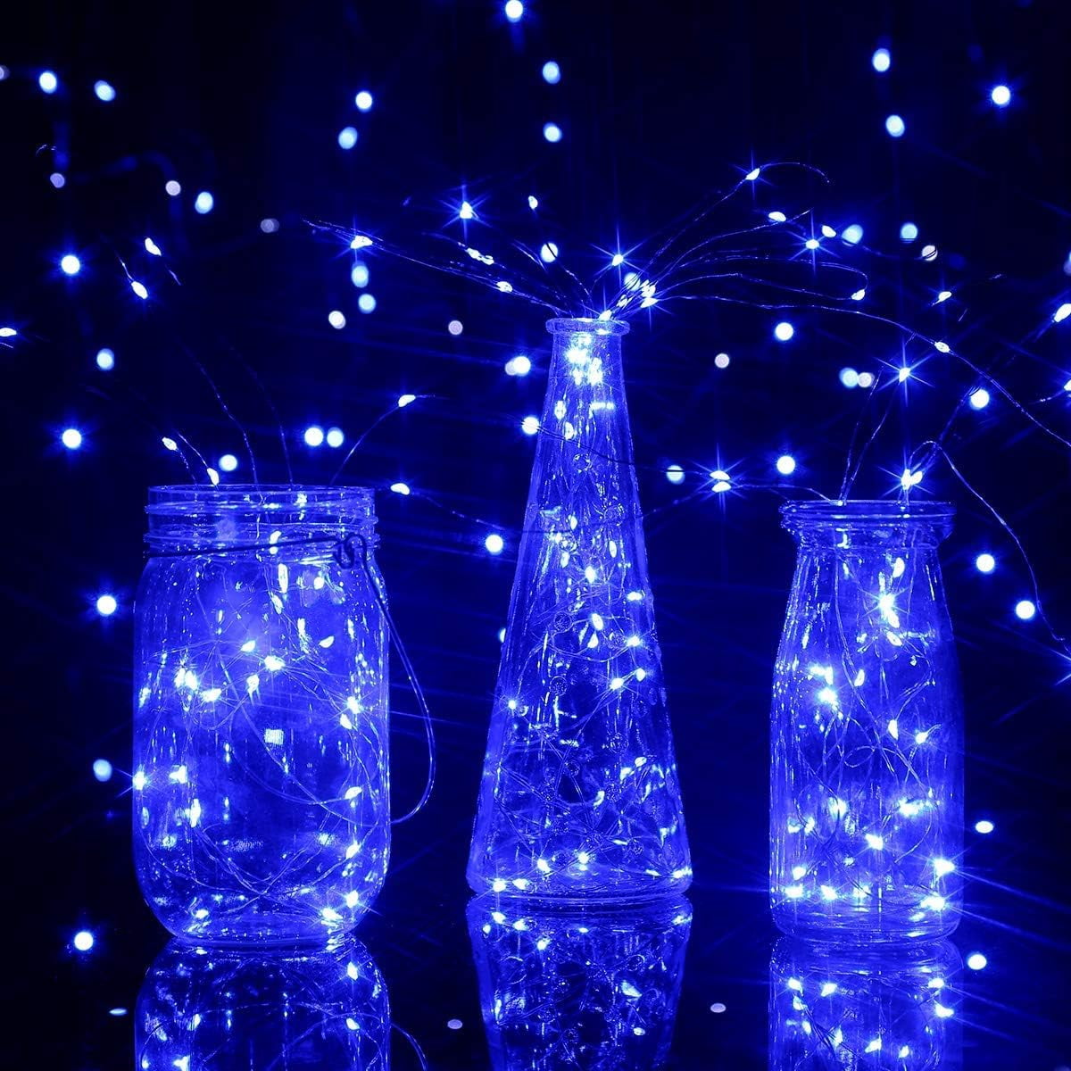 Solar String Lights for Outdoor,99ft 300 LED Bright Copper Wire Fairy Lights Waterproof Solar Lights with 8 Modes for Tree Garden Party Wedding Christmas Decor (Multicolor)