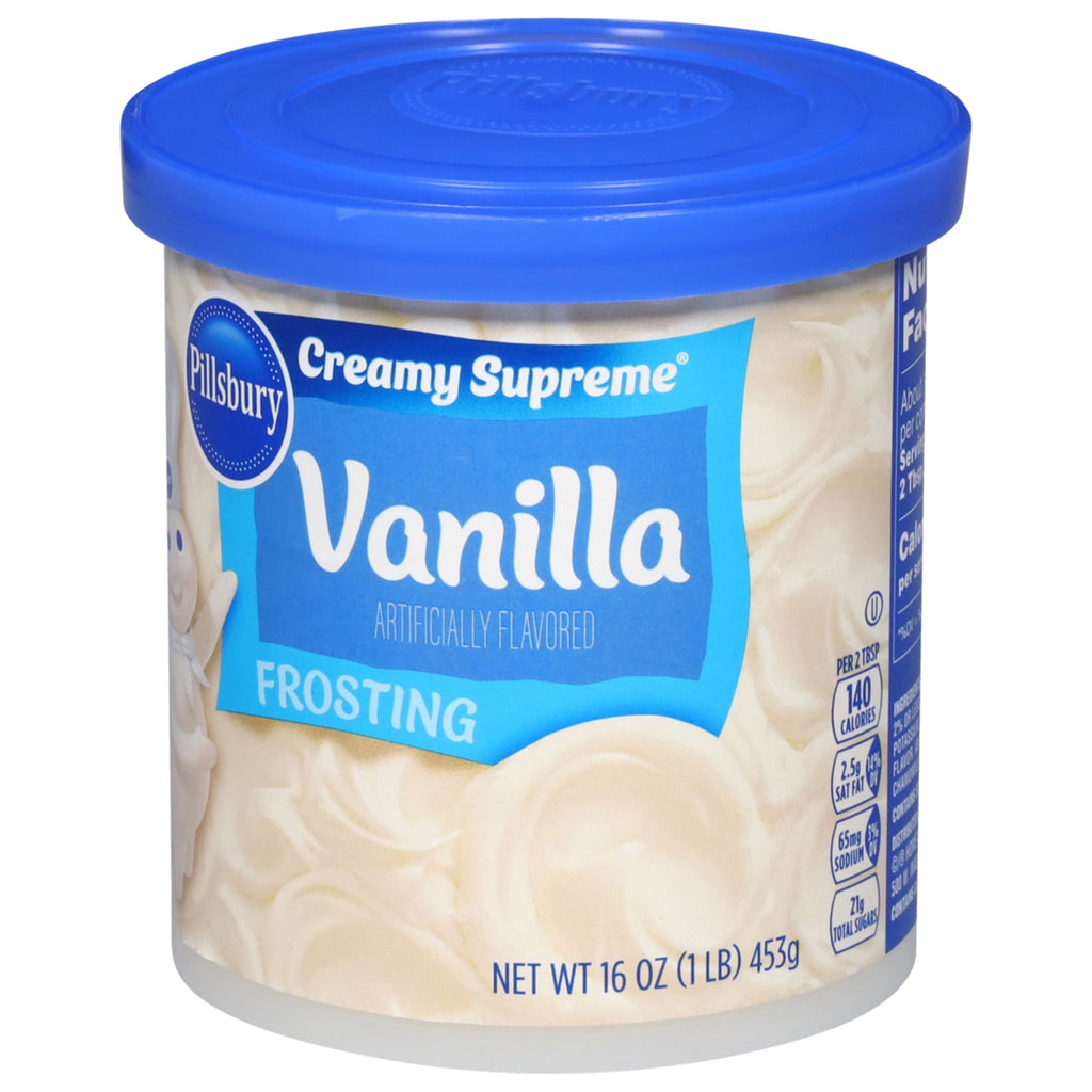 Pillsbury Creamy Supreme Vanilla Frosting, 16 oz Tub
