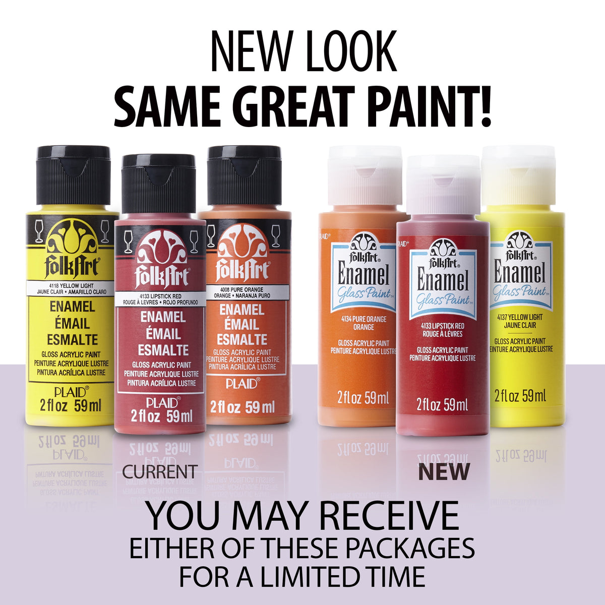 FolkArt Enamel Acrylic Craft Paint, Gloss Finish, Pure Orange, 2 fl oz