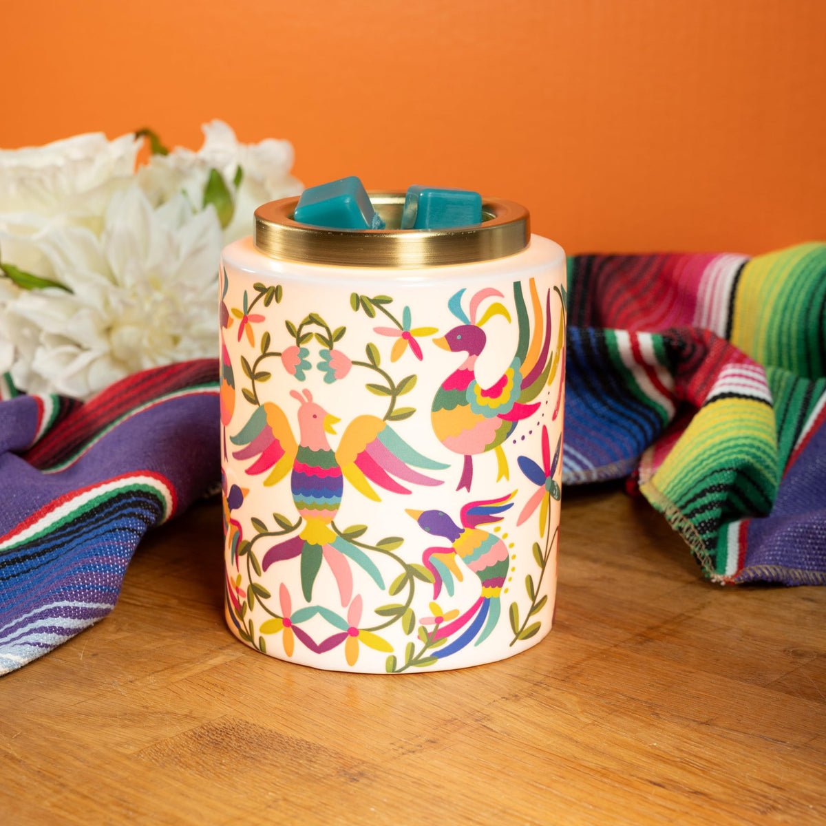 Scentsationals Wax Melt Warmer, Wax Warmer for Scented Wax Melts - Day of The Dead Collection Vistoso - Candle Wax Melter for Fragrance Cubes and Tarts