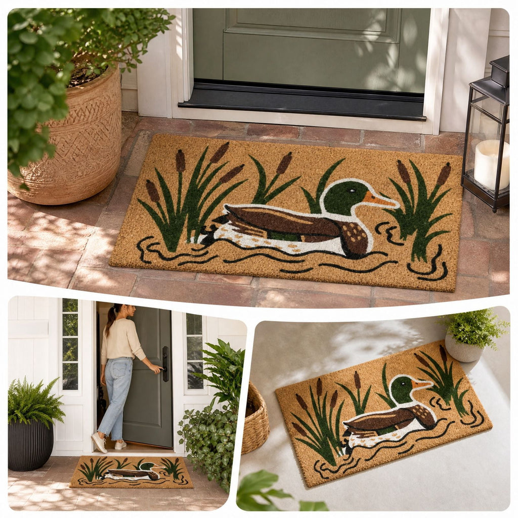 Boho Tassel Doormat 16x24 Inch, Soft Woven Laundry Kitchen Floor Rug for Farmhouse Decor, 1 PC