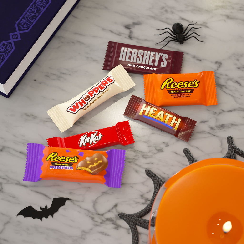 Hershey Assorted Halloween Candy Variety Bag, 20.31 oz (60 Pieces)