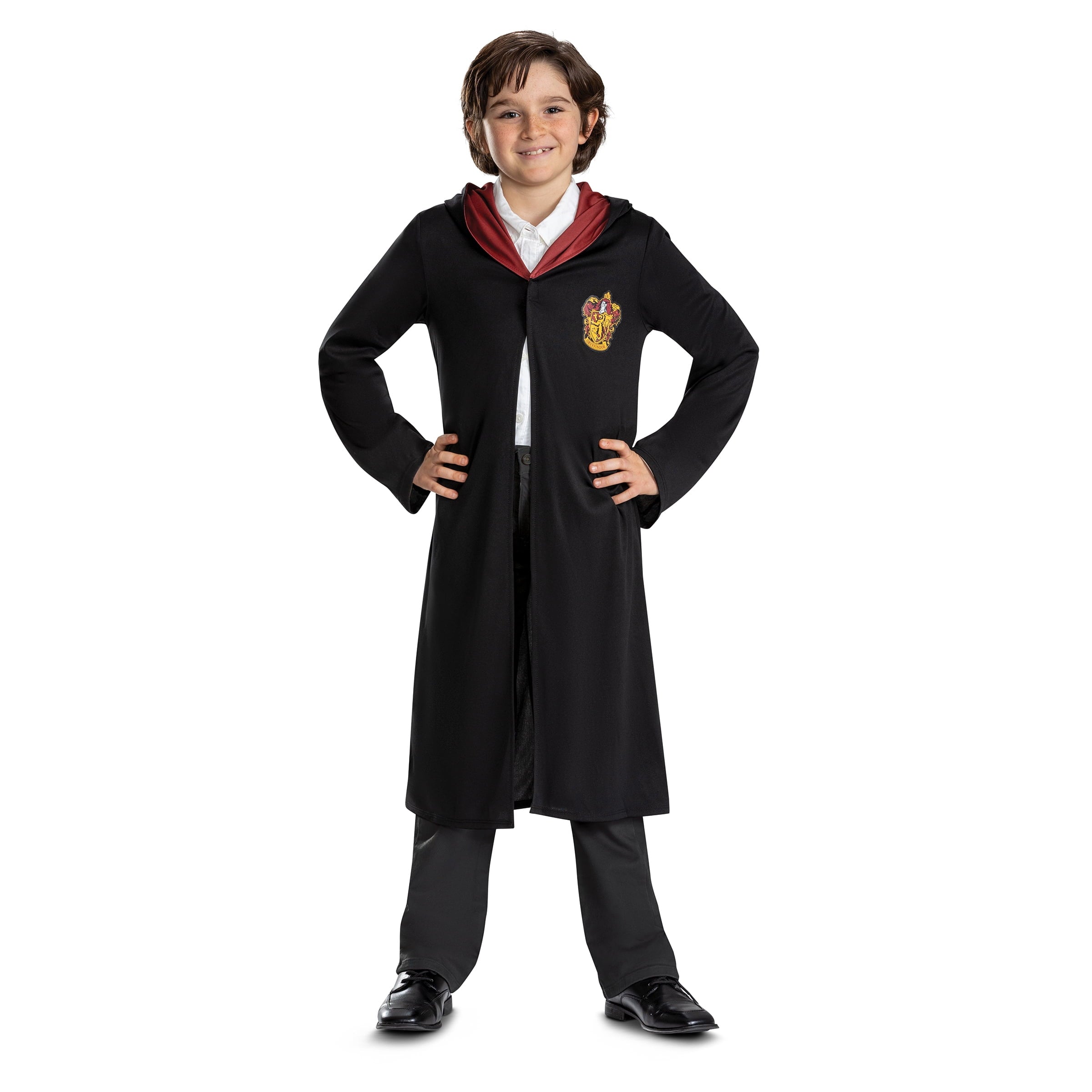Warner Bros. Harry Potter Gryffindor Robe Halloween Costume for Children, Boys Size M (8), by Disguise