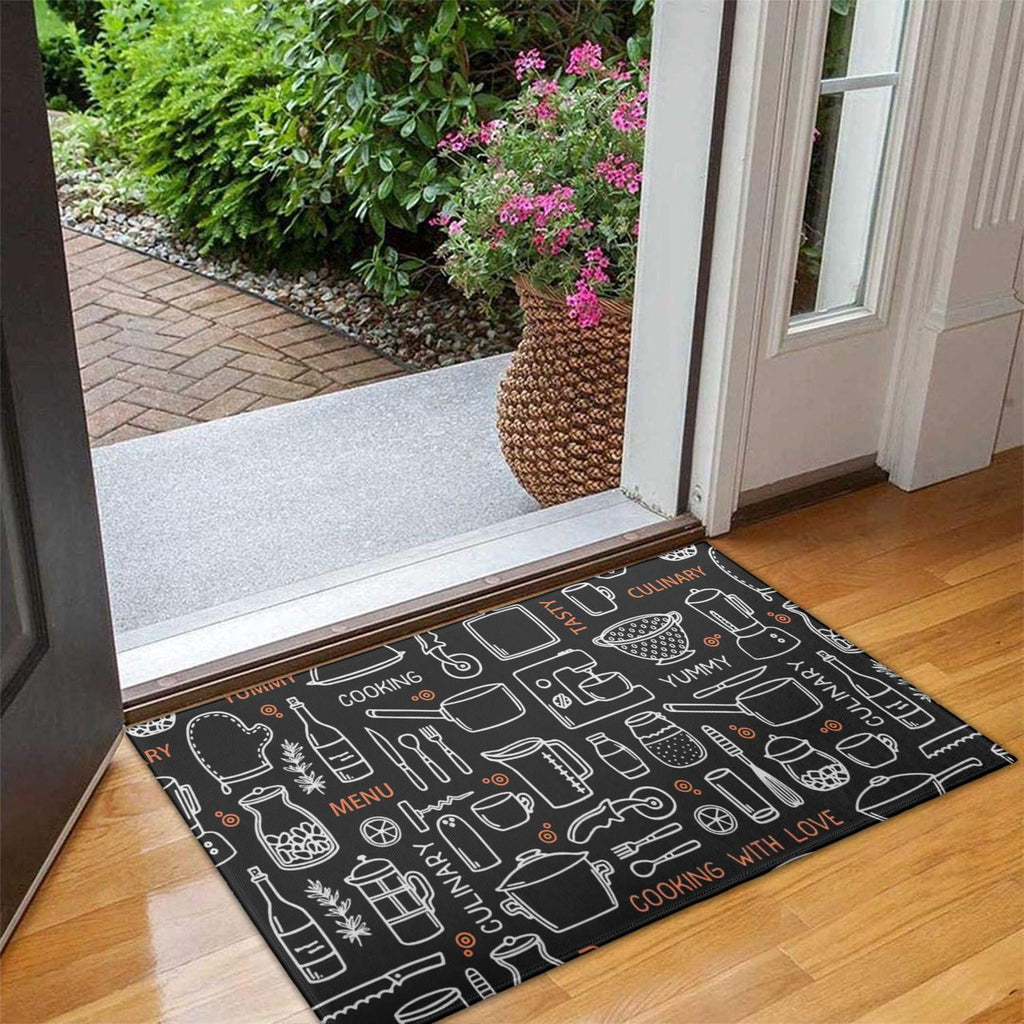 Brown Vintage Tribal Western Non Slip Washable Door Mat Funny Doormat Outdoor Inside Floor Rugs Crystal Velvet 30x17 Inches