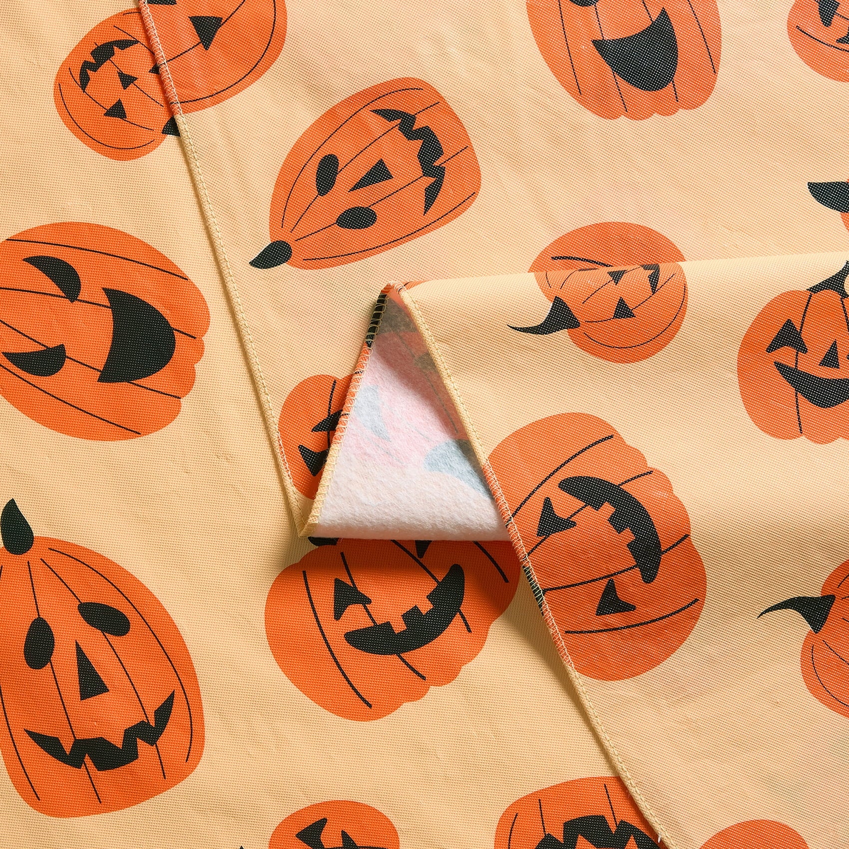 Way To Celebrate Halloween PEVA Tablecloth, Indoor & Outdoor Table 60" x 102" - Pumpkin Toss