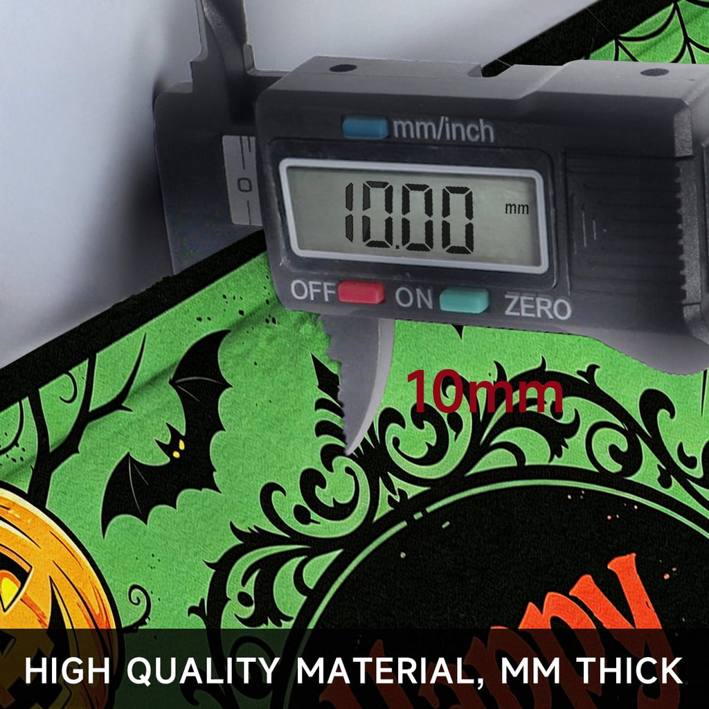 YIMEIS Halloween Pumpkin Lanterns 1Pc Flannel Mat and Kitchen Rugs,Soft Non-slip,Perfect for Home Bathroom