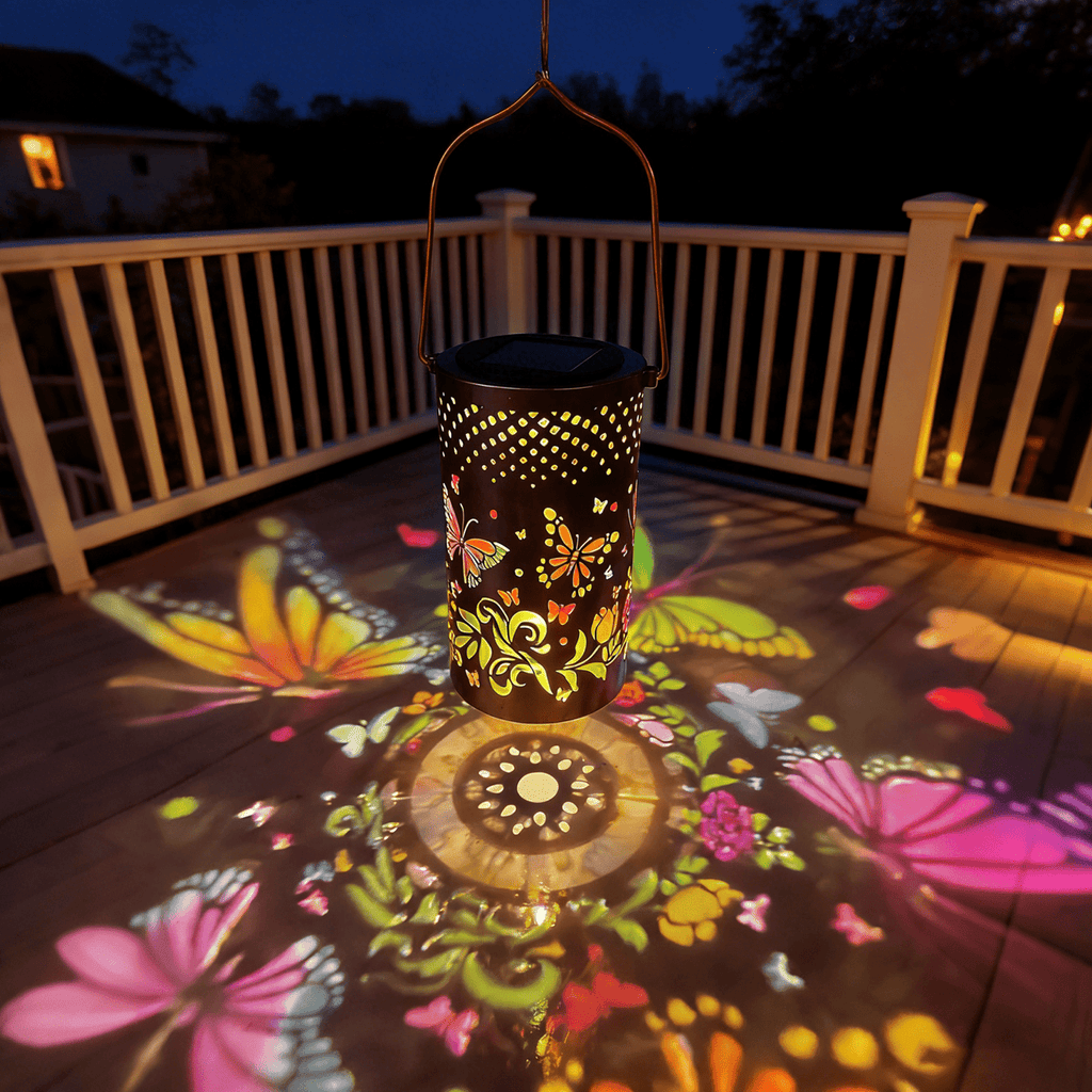 Colorful Solar Lanterns IP65 Outdoor Waterproof, Mother's Day Gifts for Women Mom Grandma - LED Colorful Sunflower Solar Lights Metal Hanging Lantern for Patio Yard Porch