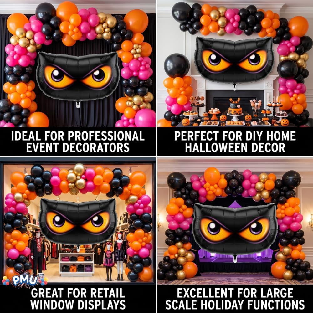 PMU Halloween Flying Ghost 24 Inch Mylar-Foil Balloon (10/pkg) Pkg/1