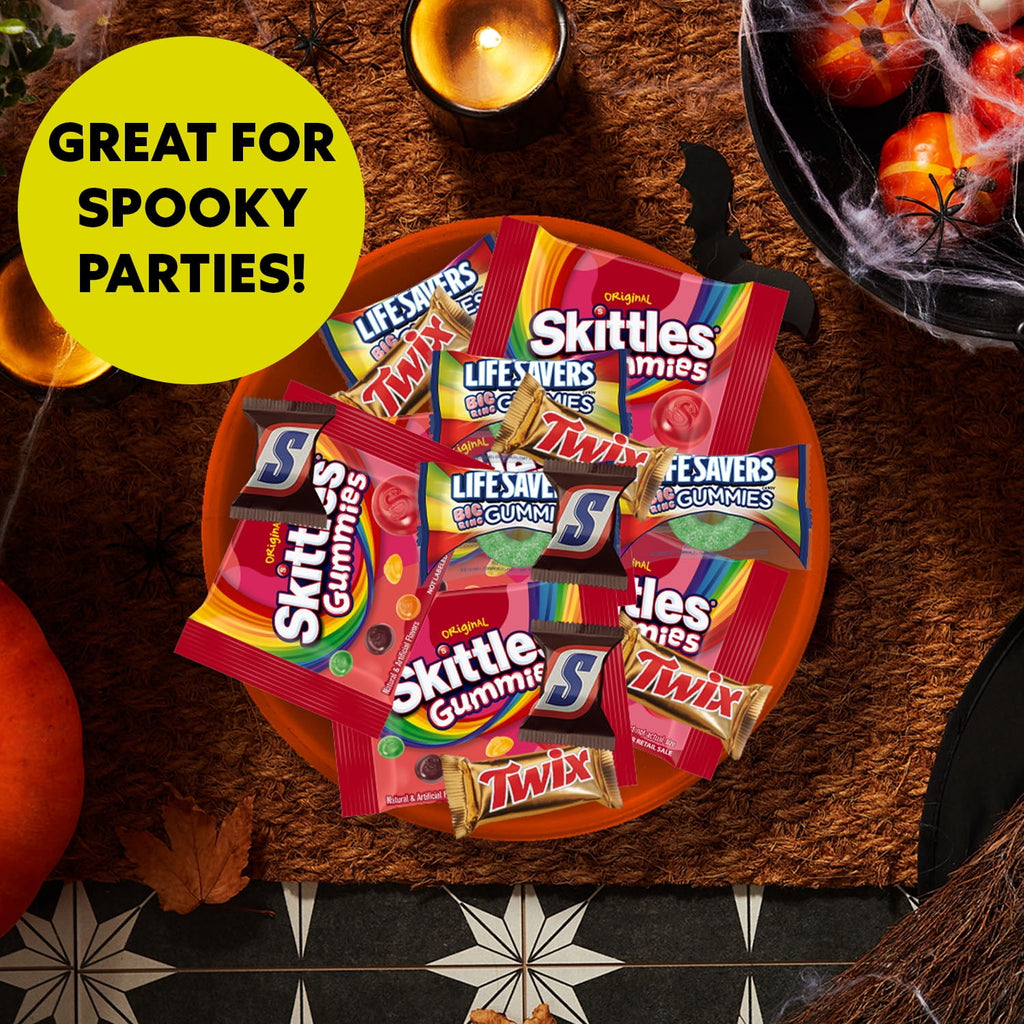 Snickers, Skittles Gummies, Twix & Life Savers Gummies Halloween Candy - 70 Ct Bulk Bag