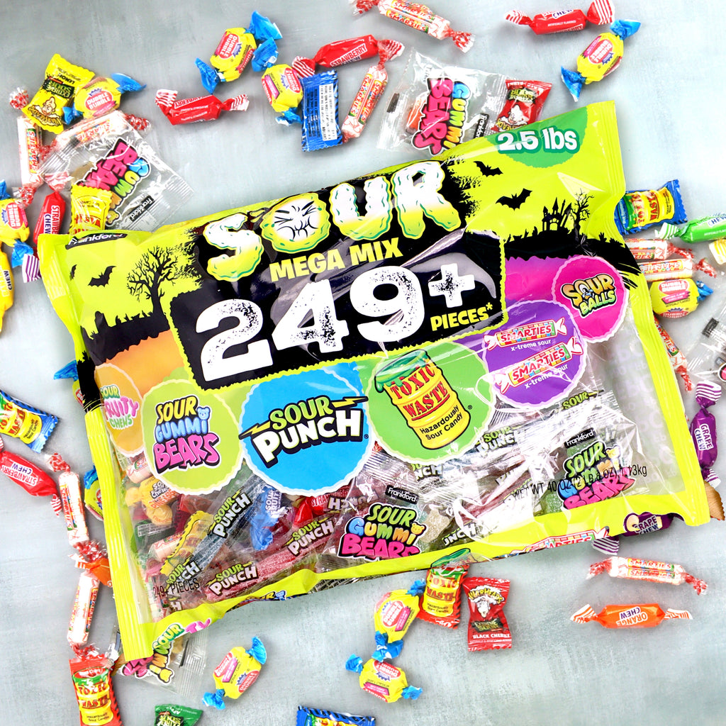 Frankford Sour Mega Brands Variety Bulk Candy Bag, 40 oz