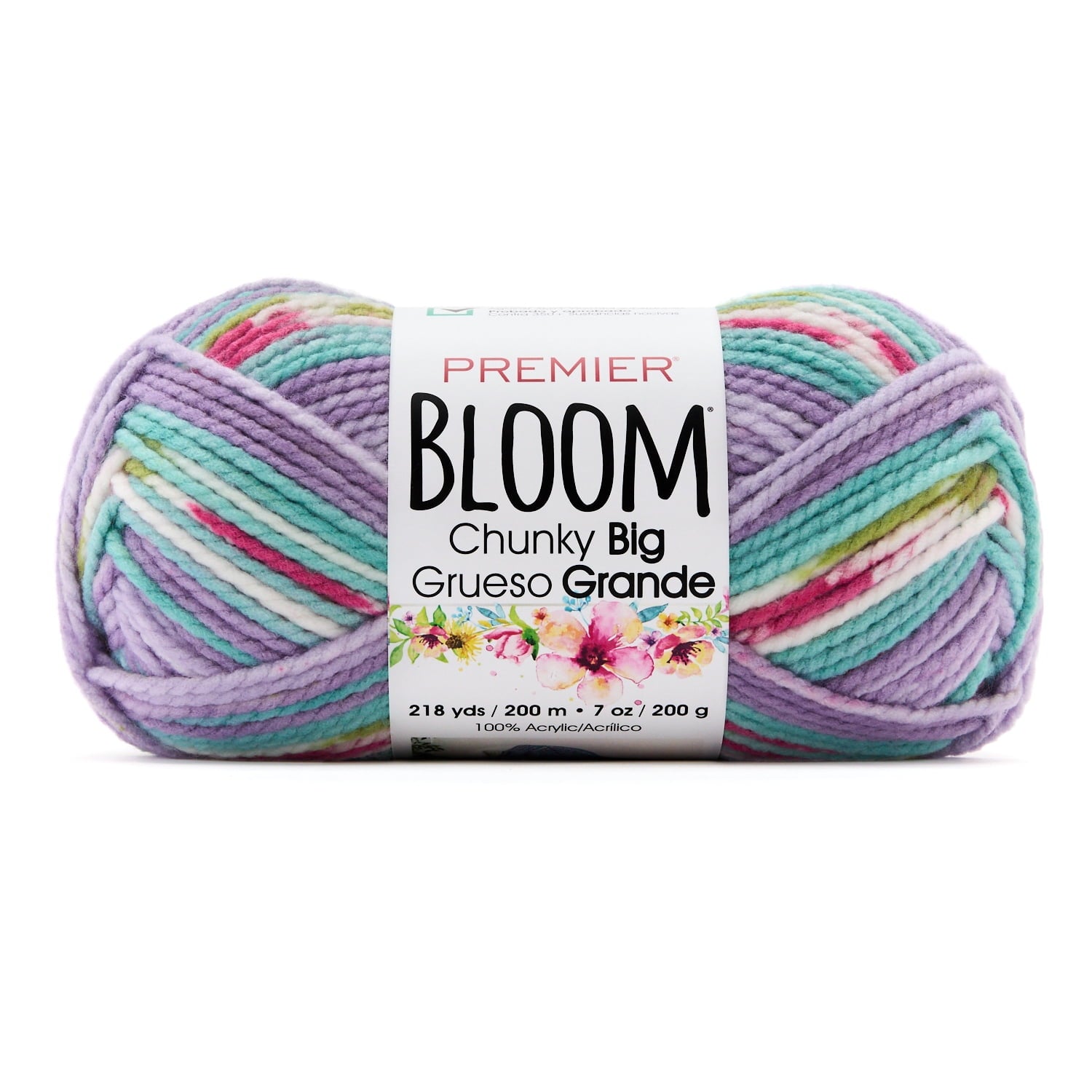 Premier Yarns - Bloom Chunky Big Yarn - Snapdragon - 7oz 218yds - 5 Bulky Weight - Acrylic