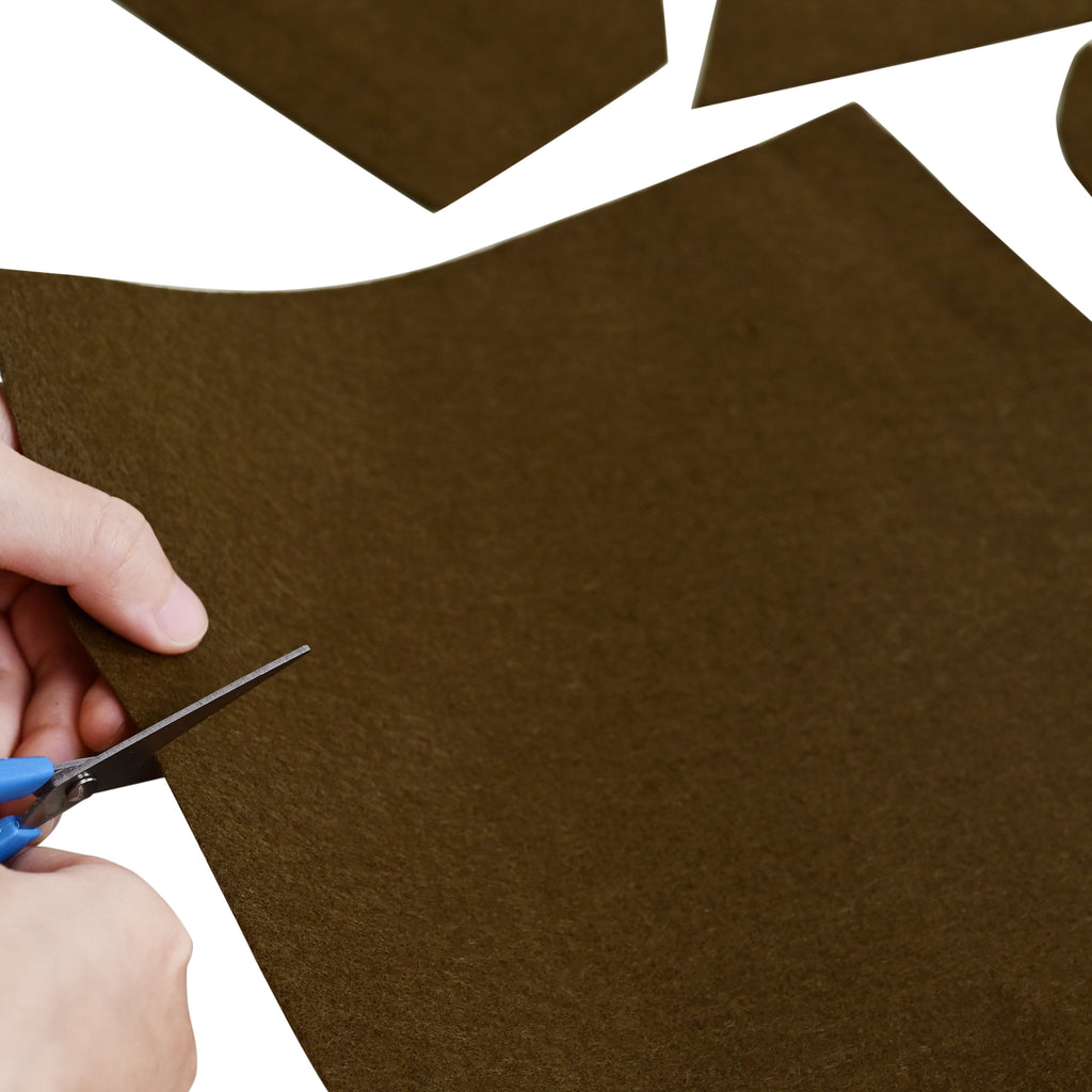 Hello Hobby 9" x 12" Brown Felt Sheet for Crafting and Sewing