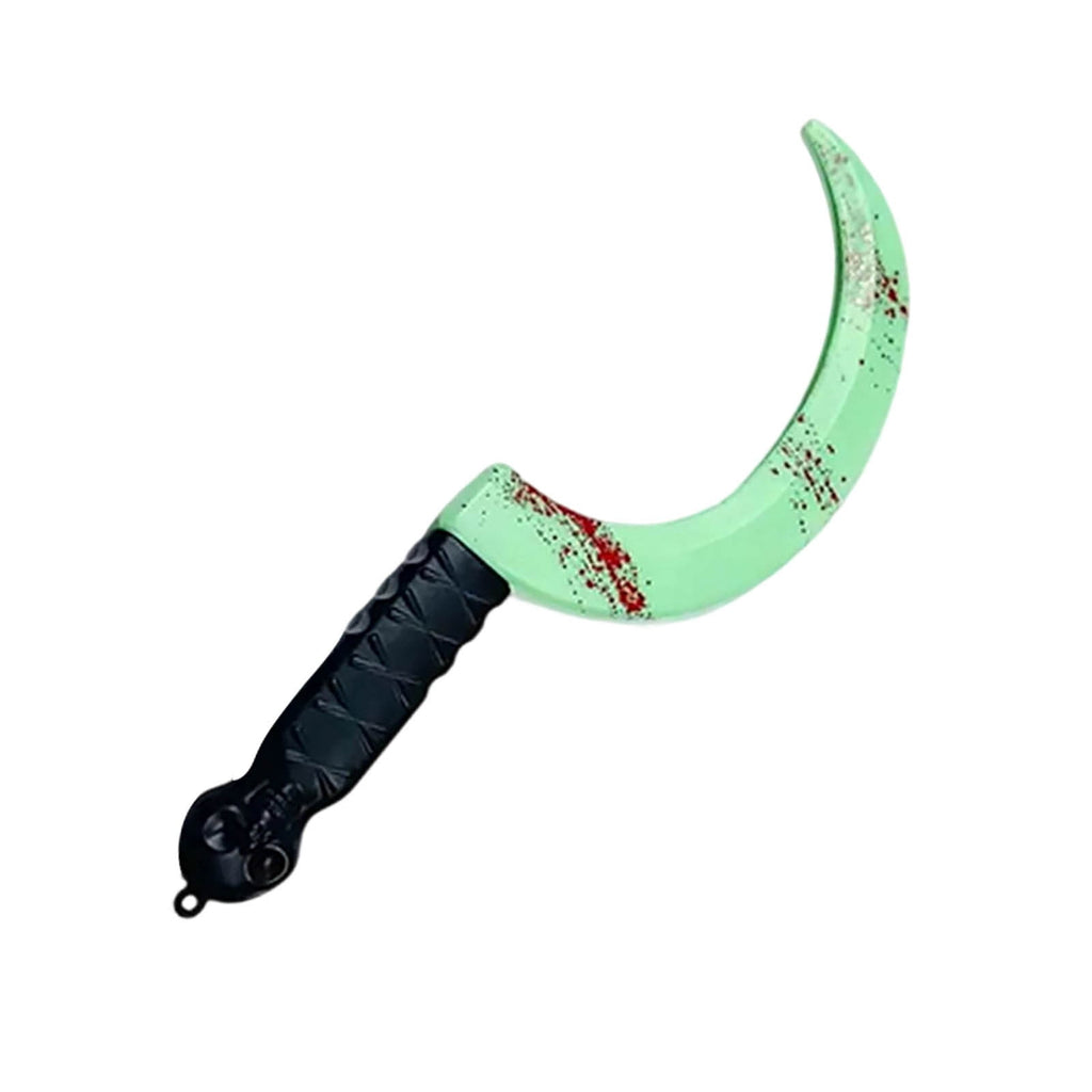 Glow in the Dark Plastic Bloody Cleaver Prop, Realistic Fake Horror Knife Costume Accessory for Halloween Party Haunted House Cosplay Decor