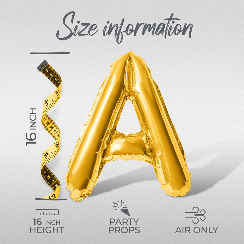 Letter Balloons - ALL WITCHES ARE WELCOME 16" Inch Alphabet Letters Foil Mylar Balloon Halloween Party Banner (Gold)