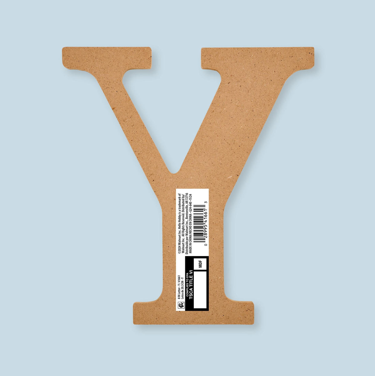 Hello Hobby Surfaces Unfinished Wood MDF Letter A, 8 in