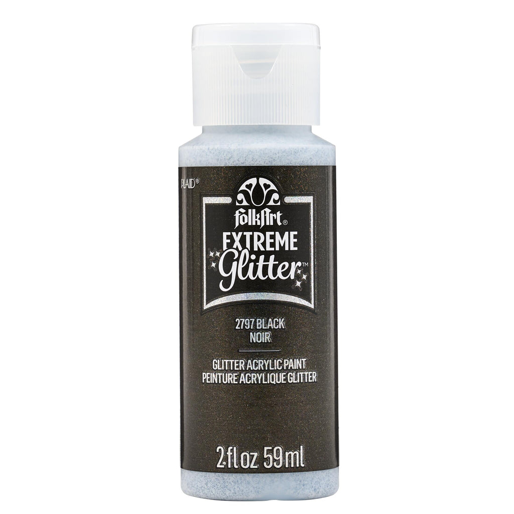 FolkArt Extreme Glitter Acrylic Craft Paint, Glitter Finish, Hologram, 2 fl oz