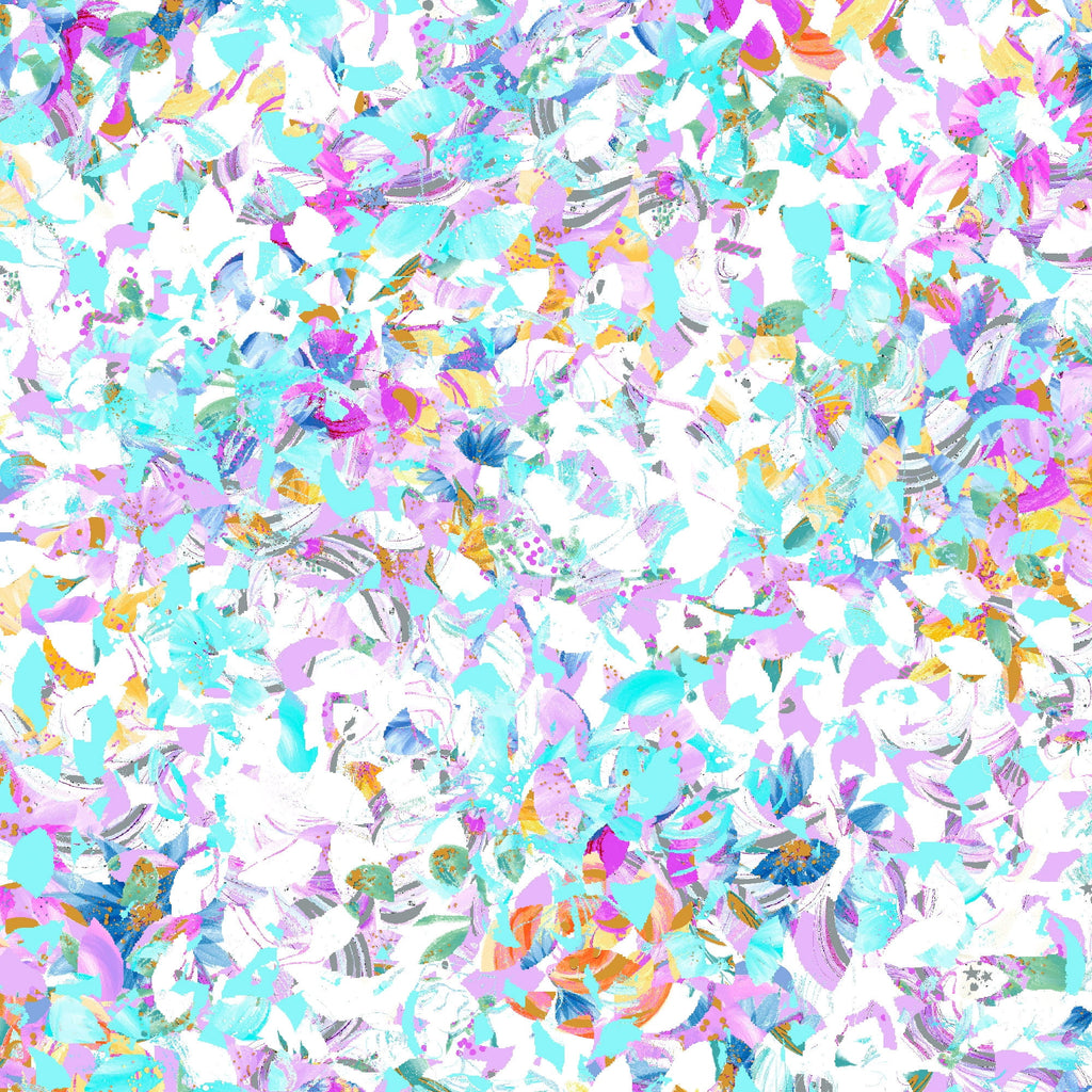Create It 18"x21" Cotton Unicorn Glitter Precut Sewing & Craft Fabric Bundle, Multicolor 5 Piece