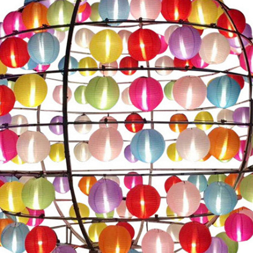 12 Inch Waterproof Solar Powered Lanterns Chinese Lantern LED Lamp Outdoor Decoration Balls Light Solar Lantern Party Decoration