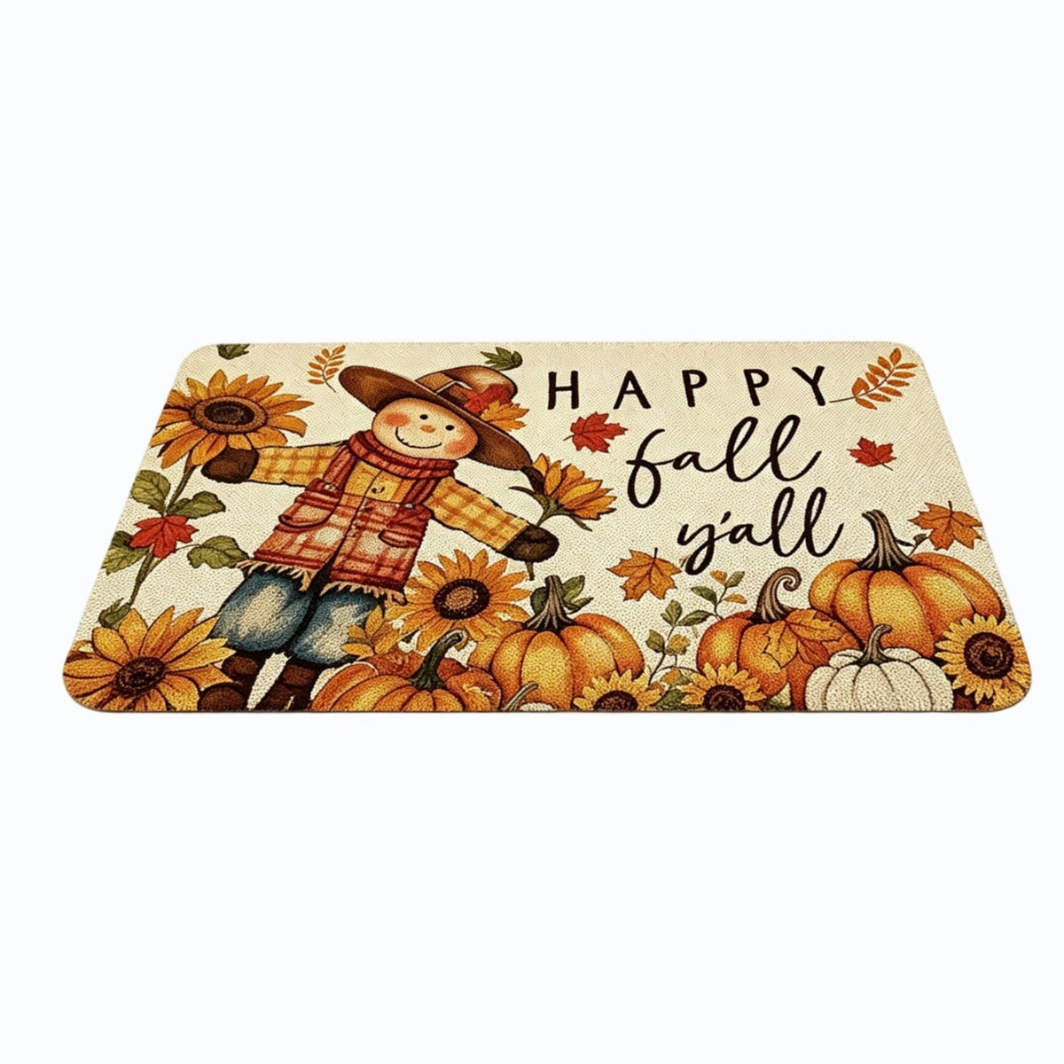 Autumn Door Mat for Entryway, 16x24 Inch, Fall-Themed Floor Doormat for Home Decor, Non-Slip Rug Mat for Living Room, Kitchen, Bedroom, Gifts for Fall Lovers (E)