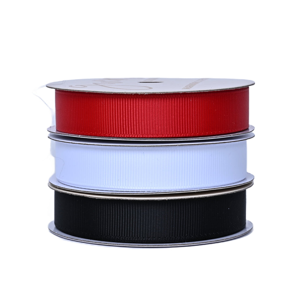 Gwen Studios 5/8" Red Grosgrain Ribbon, 7 Yards