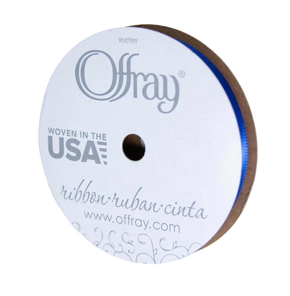 Offray Ribbon, Red Wine 3/8 inch Single Face Satin Polyester Ribbon, 18 feet