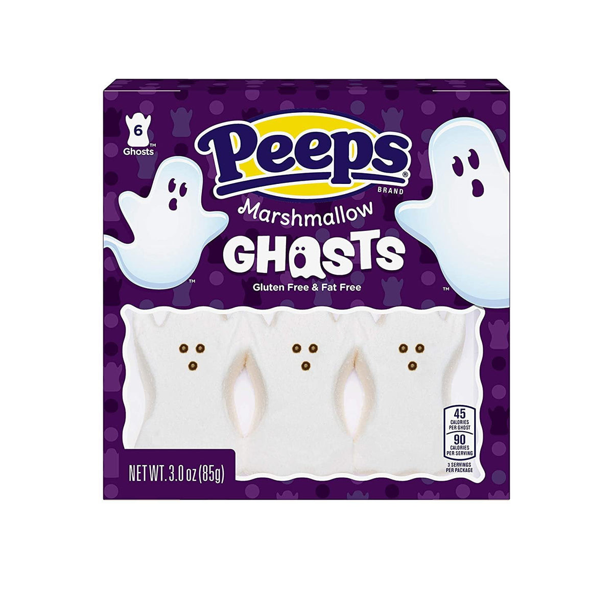 Halloween Peeps Marshmallow Candy Bulk Variety 4 Pack Ghosts and Pumpkins - 2 Ghosts and 2 Pumpkins