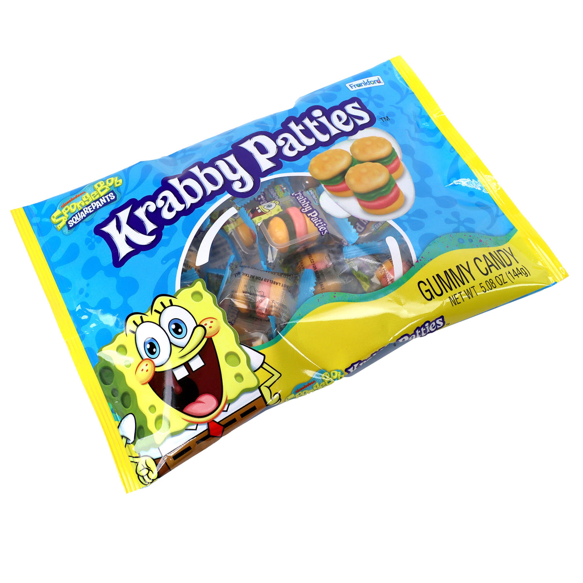 Spongebob Squarepants Krabby Patties Original Flavor Gummy Candy Bag - Frankford Candy