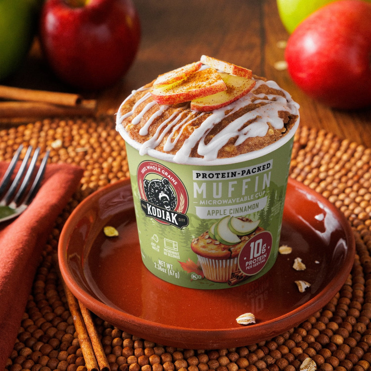 Kodiak Protein-Packed Apple Cinnamon Muffin Power Cup, 2.36 oz