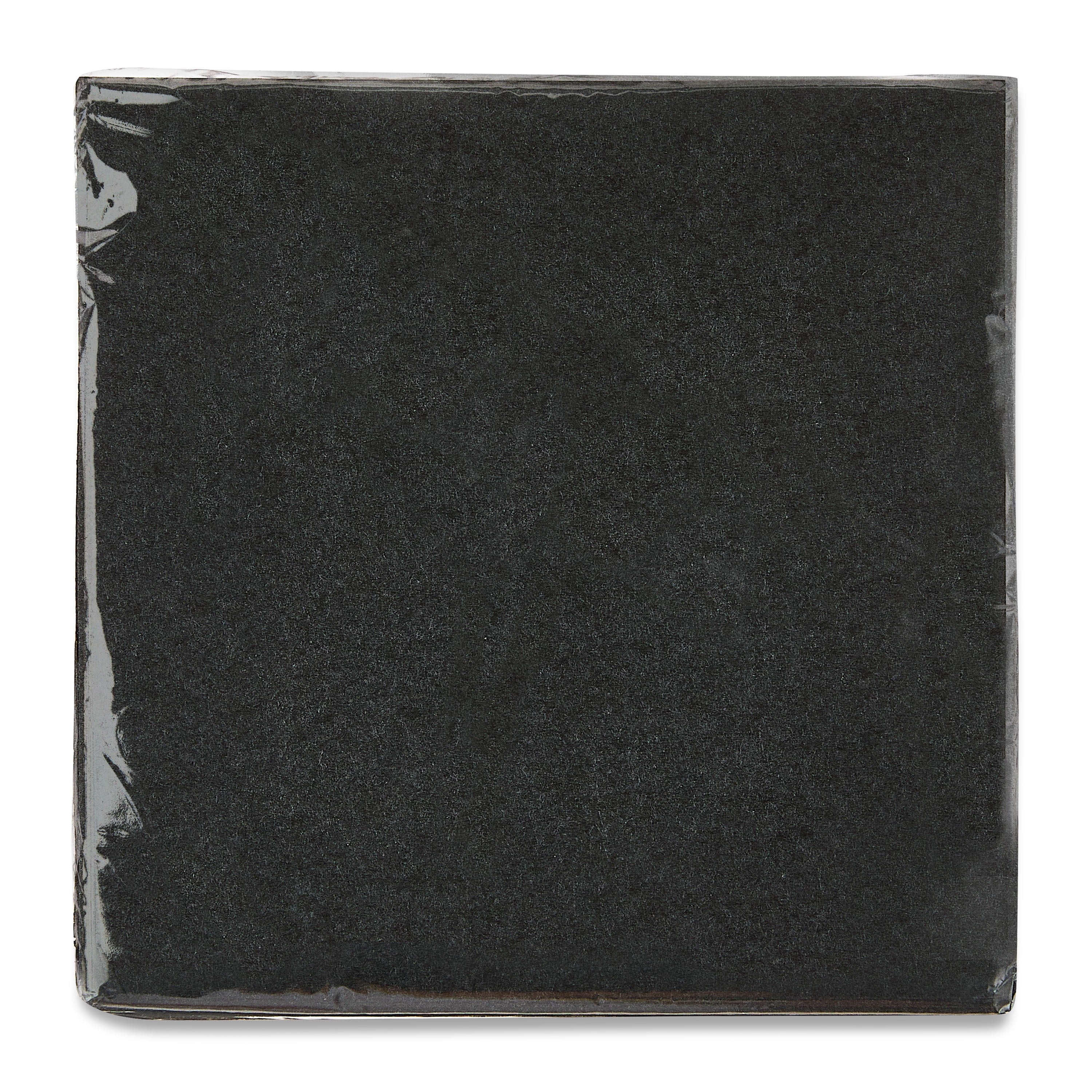 75 Count 6.5IN x 6.5IN Black Disposable Paper Napkins by Way To Celebrate