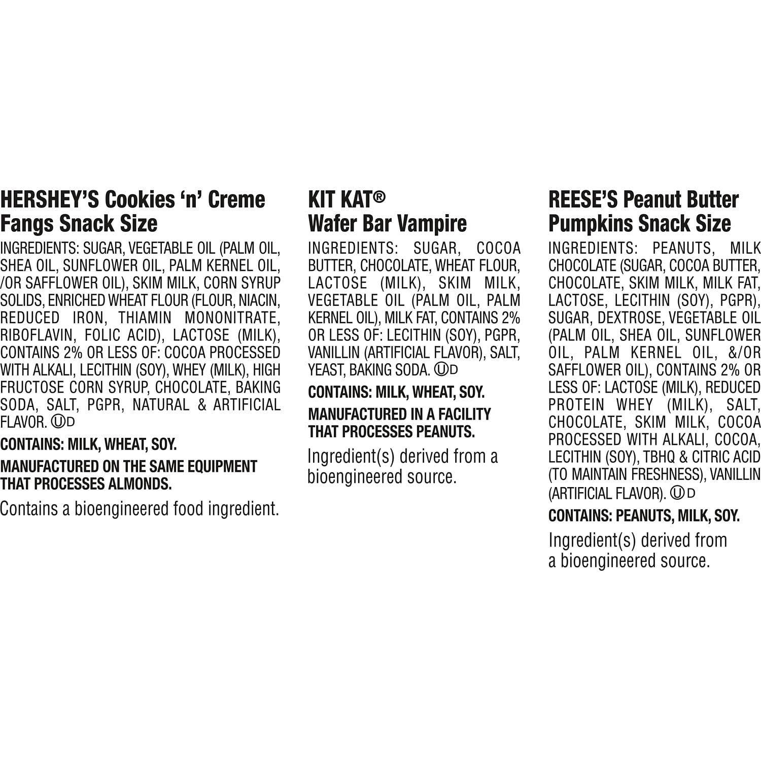 Hershey's, Kit Kat and Reese's Assorted, Halloween Candy Variety Bag, 10.74 oz (20 Pieces)