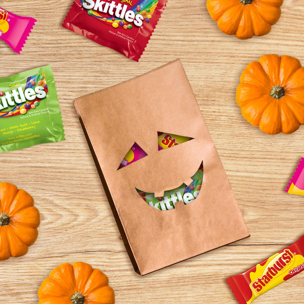 Skittles Fun Size Chewy Halloween Candy Variety Pack - 50 Ct Bulk Bag