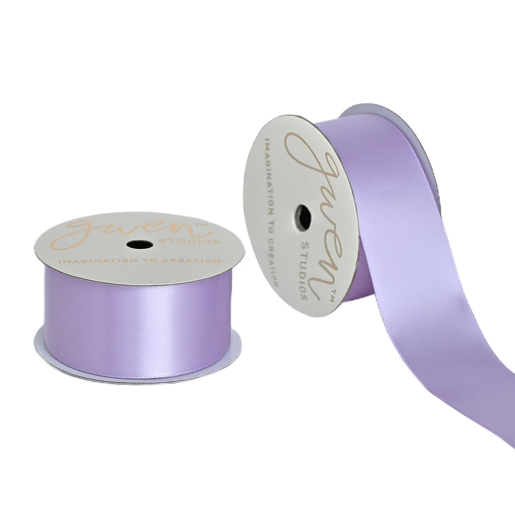 Gwen Studios 1.5" Purple Satin Ribbon, 7 yards