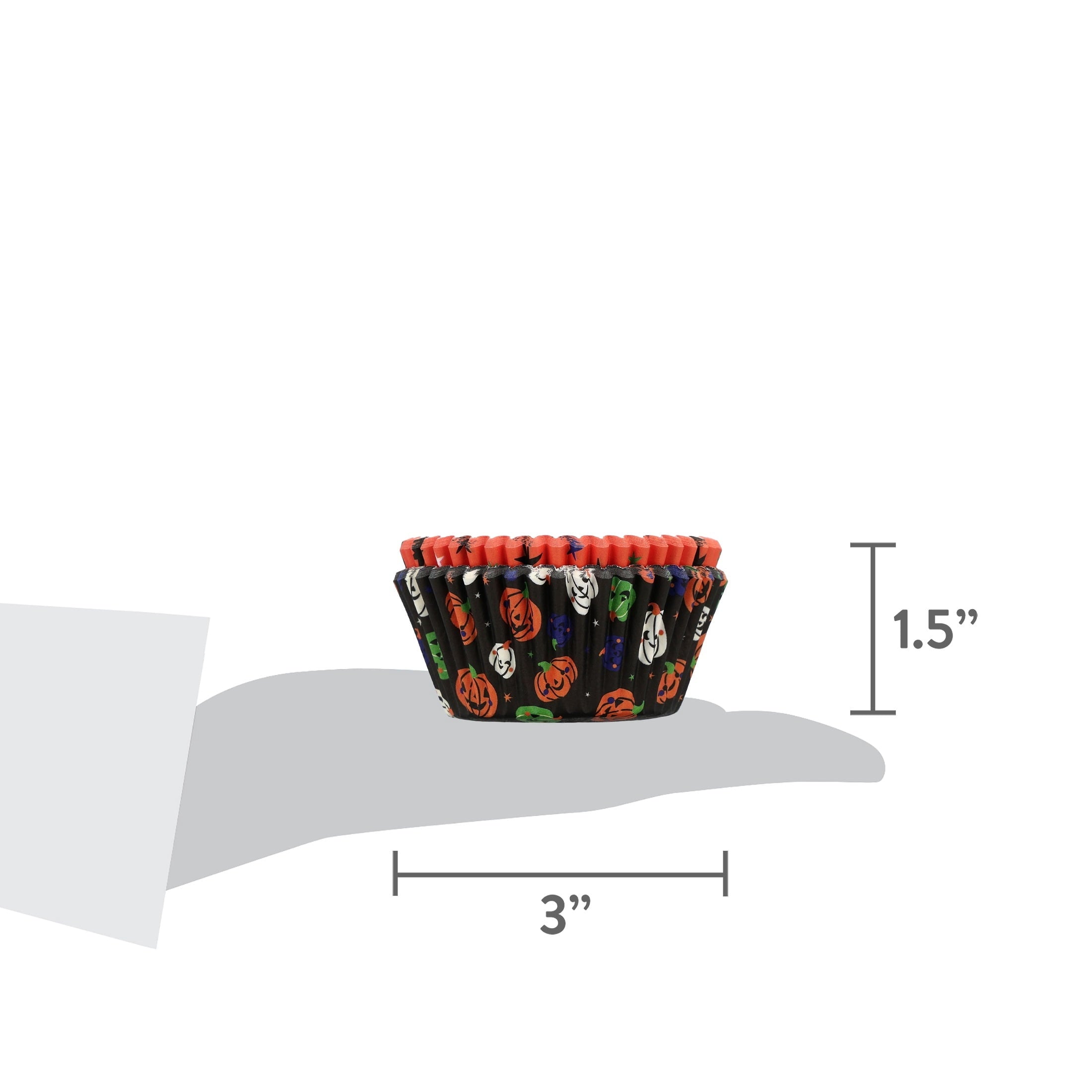 Great Value Jack-o'-Lantern Cupcake Liners, 48 Count