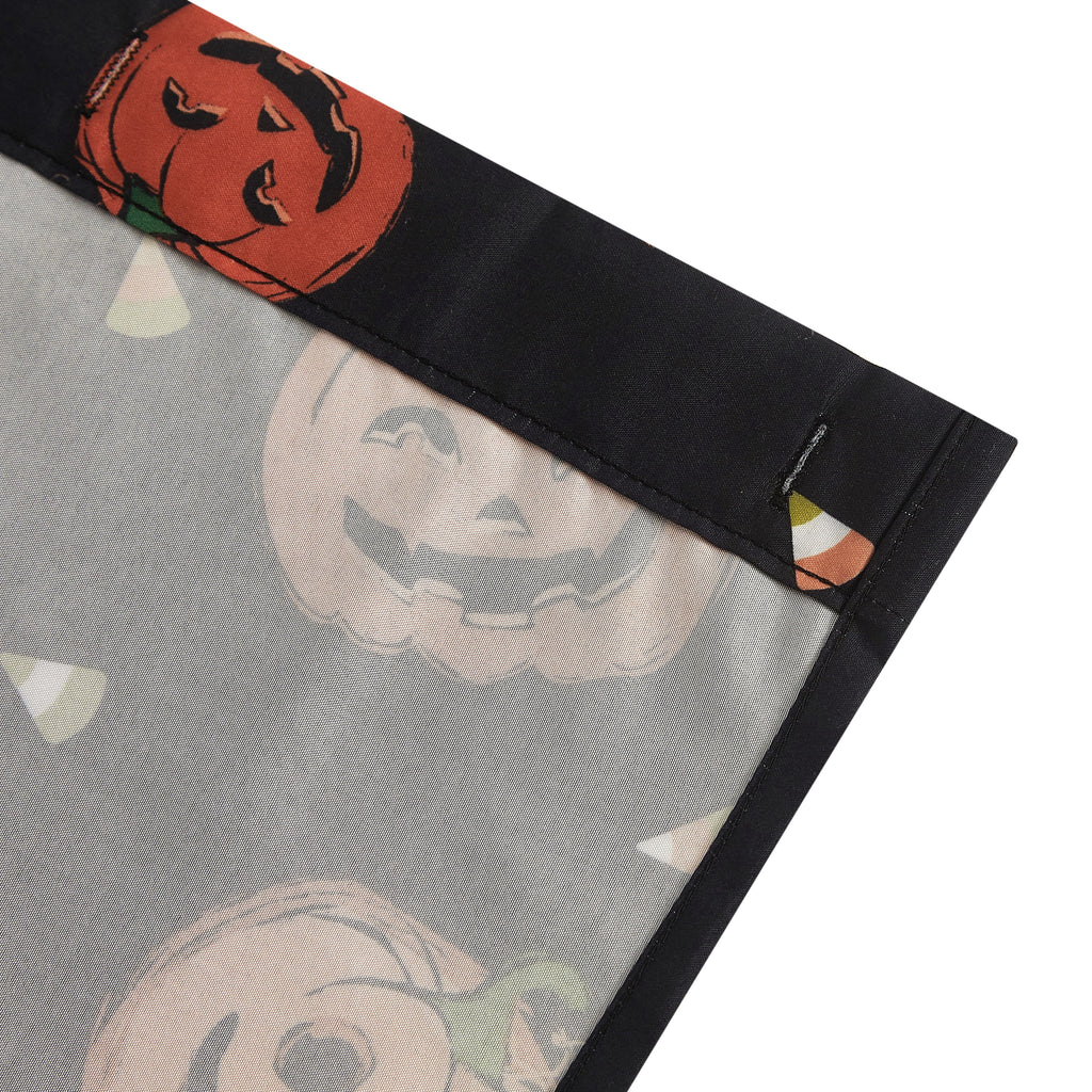 Way To Celebrate Jack-o'-Lantern Shower Curtain Set with 12 Hooks, Black