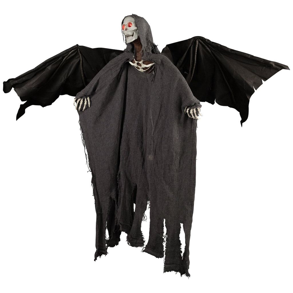 Northlight LED Lighted Animated Winged Grim Reaper Halloween Decoration - 50"