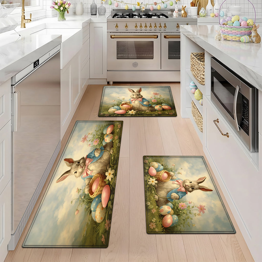 YIMEIS Halloween decoration Kitchen rugs Washable flannel Printed Area Rug and Mats DoorMats, bath mat,Autumn and Winter Festival Decoration-Halloween Undead 15.7'' x 23.6''