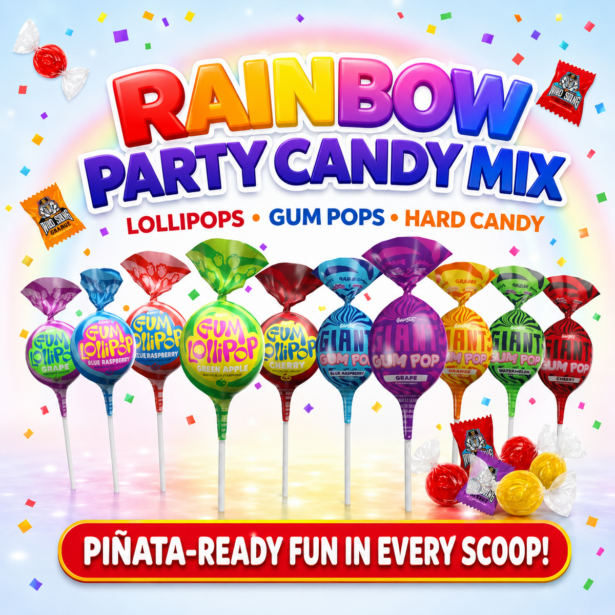 A Great Surprise Assorted Candy Mix, 8 lb Bulk Individually Wrapped Candy Variety Pack for Halloween , Piñatas, Goodie Bags, Candy Bowls & Party Favors