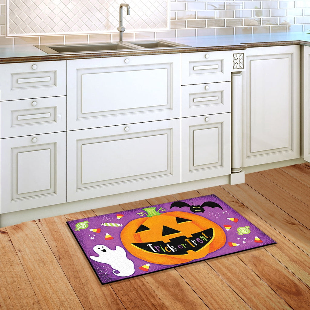 Briarwood Lane Doormat 30x18 Indoor Outdoor Halloween Treats Jack O'lantern For Halloween Doormat