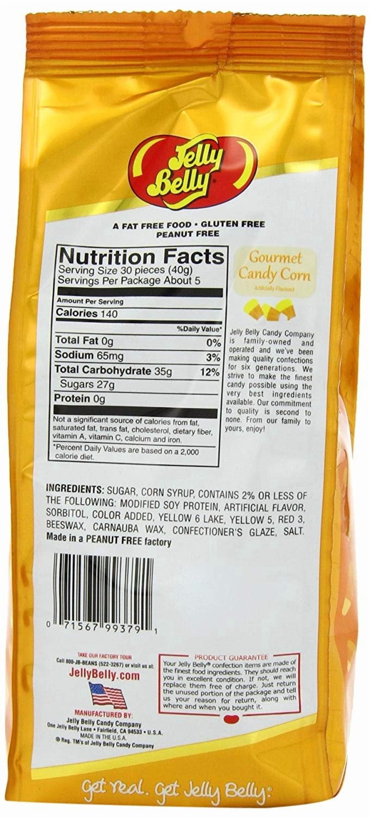 Jelly Belly Gourmet Candy Corn - 7.5 Ounce Gift Bag