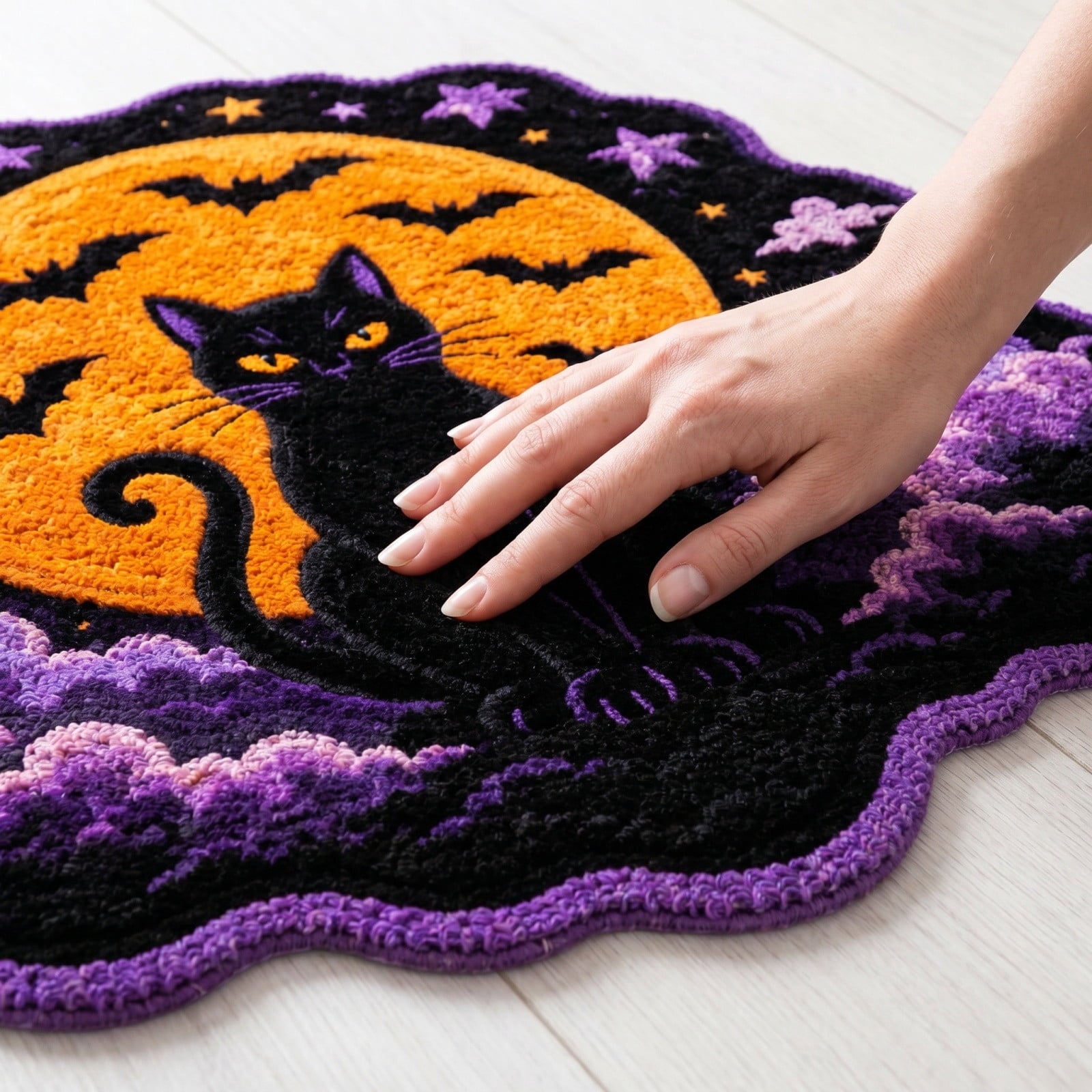 Halloween Rug 15.7"x23.6", Halloween Front Door Mat Outdoor Indoor Entryway Rug Welcome Floor Mat for Front Porch Patio Home Entrance Decor
