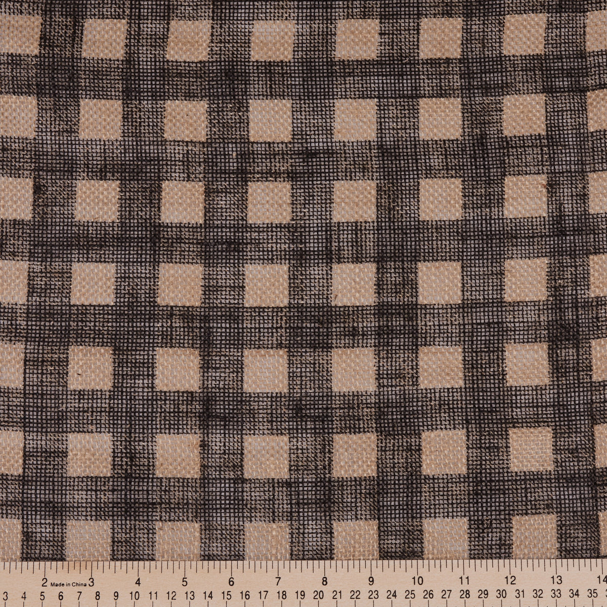Allen Company Folded & Precut Jute Burlap Craft Fabric, 46"W x 2-Yards, Natural
