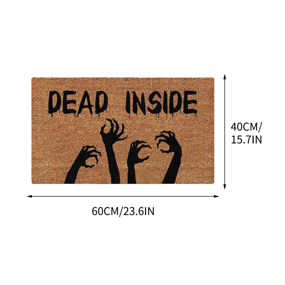EWSFHUI Stay Spooky Doormat Halloween Welcome Indoor and Outdoor Mat Fall Entrance Artificial Coir Rug Spooky Skeleton Sign Gothic Home Decoration Warm House Gift,24"x16"