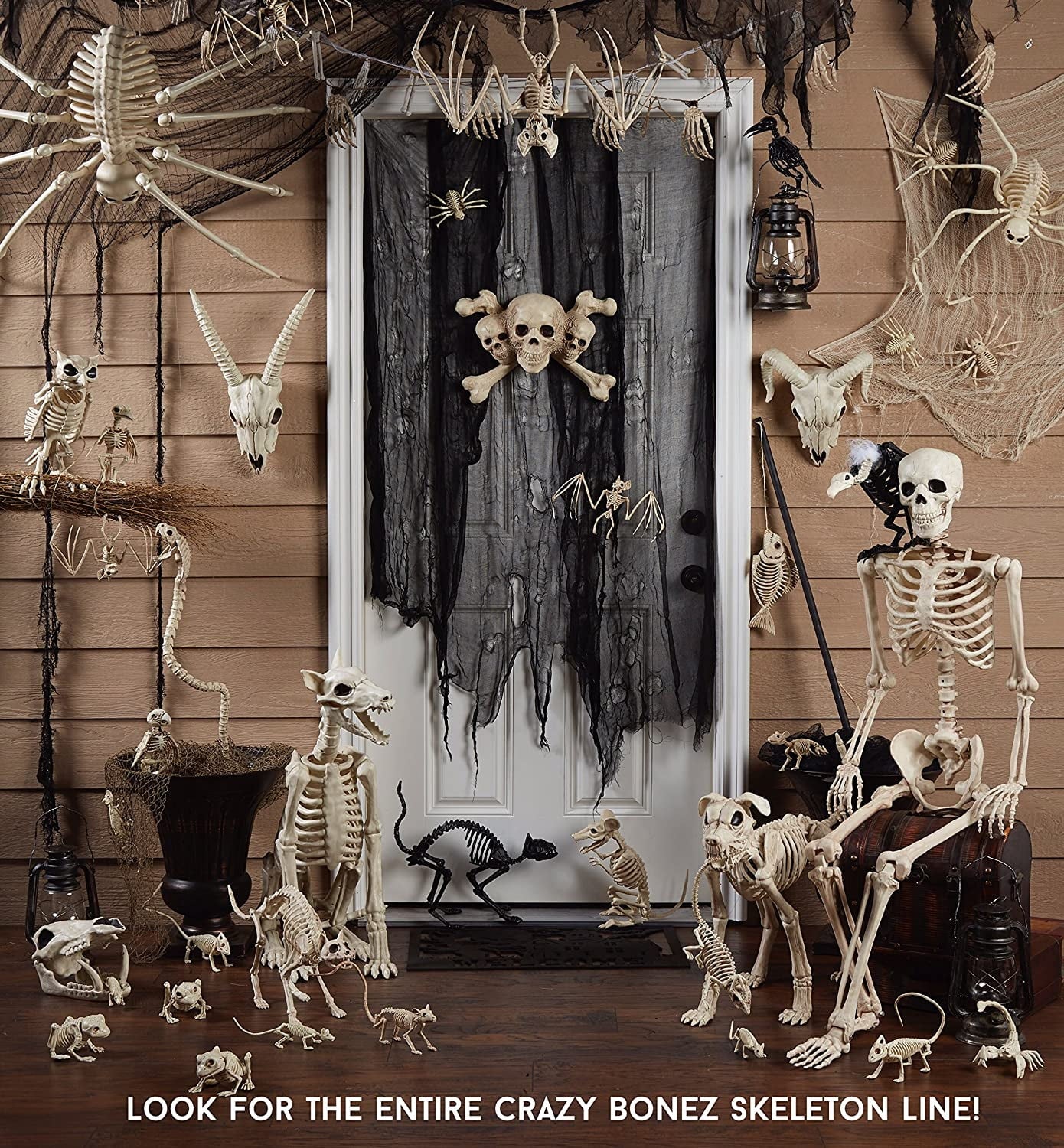 Seasons Prelit Animated Wiener Dog Skeleton Halloween Decor