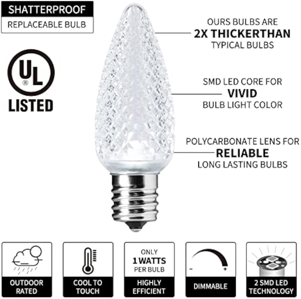 Wick's Outdoor Living LED String Lights, 34 Ft, 50 Pack