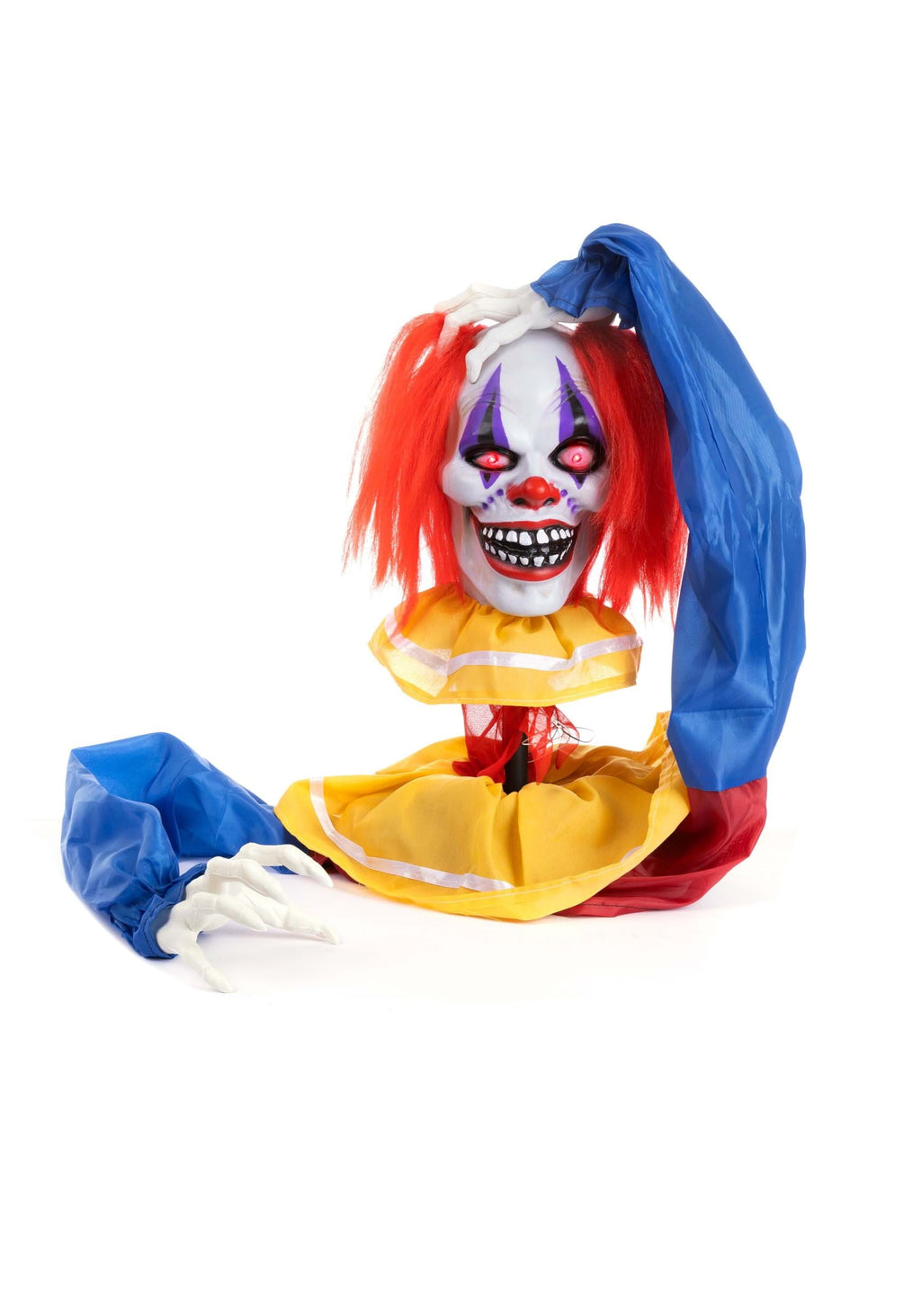 14" Animated Head Popping Clown Ground Breaker Decoration