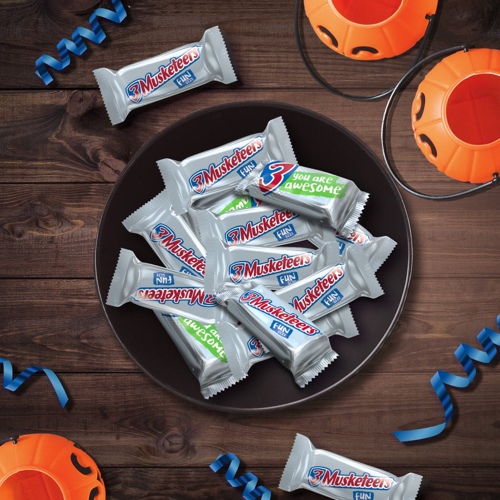 3 Musketeers Spooky Fun Size Halloween Chocolate Candy - 10.48oz Bag