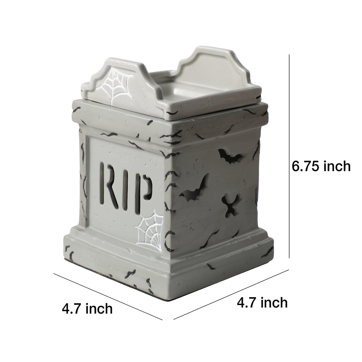 Better Homes & Gardens Halloween Ceramic Electric Plug-in Wax Melt Warmer with Farm Apple Pumpkin Wax Melts, Spooky Ghost