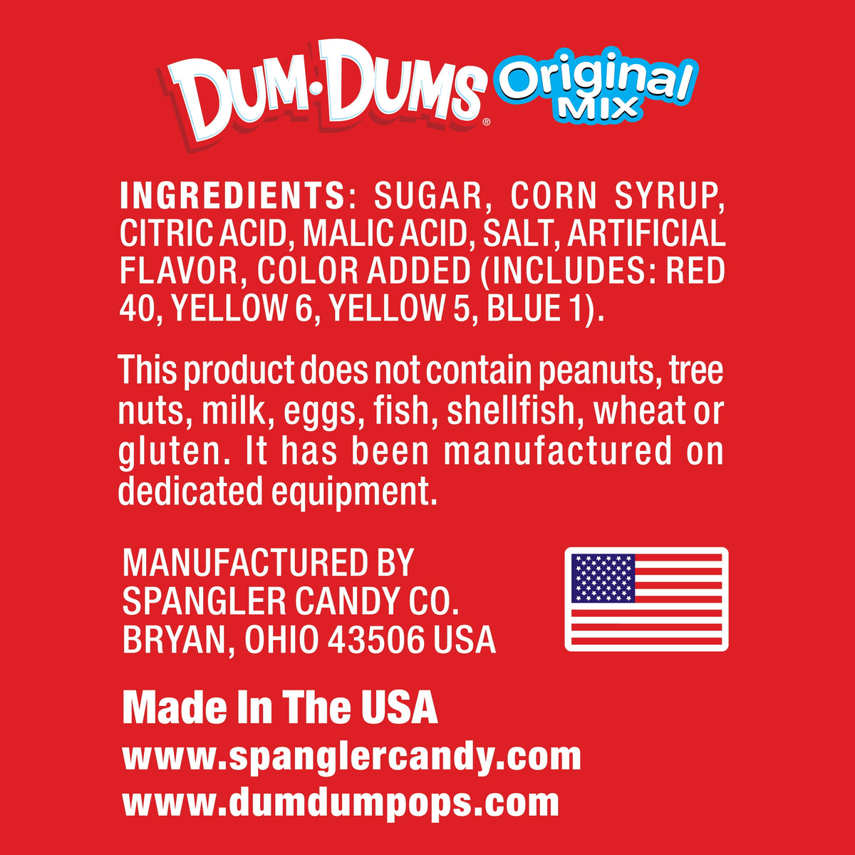 Dum Dums Original Mix Halloween Assorted Candy, Lollipops & Suckers, Hard Party Candy, 18.5 oz Bag
