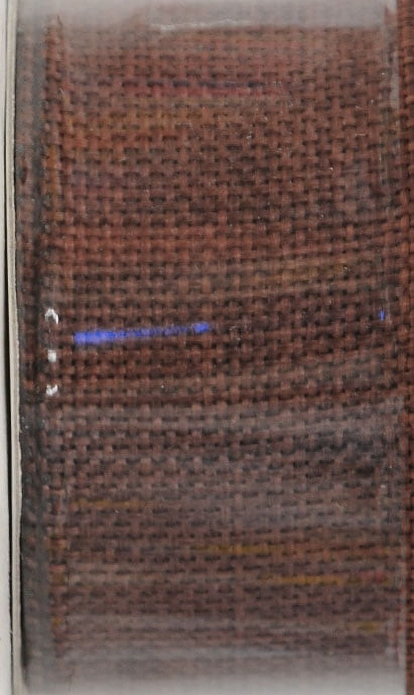 Offray Ribbon, Torrid Orange 1 1/2 inch Woven Burlap Woven Ribbon, 9 feet